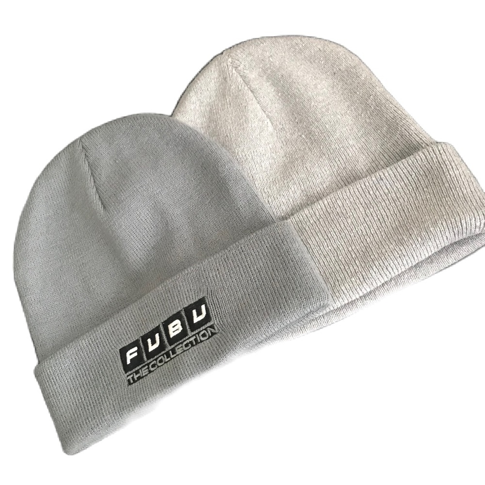 2 Grey Beanies EUC